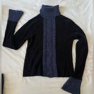 90s Vintage black blue sweater